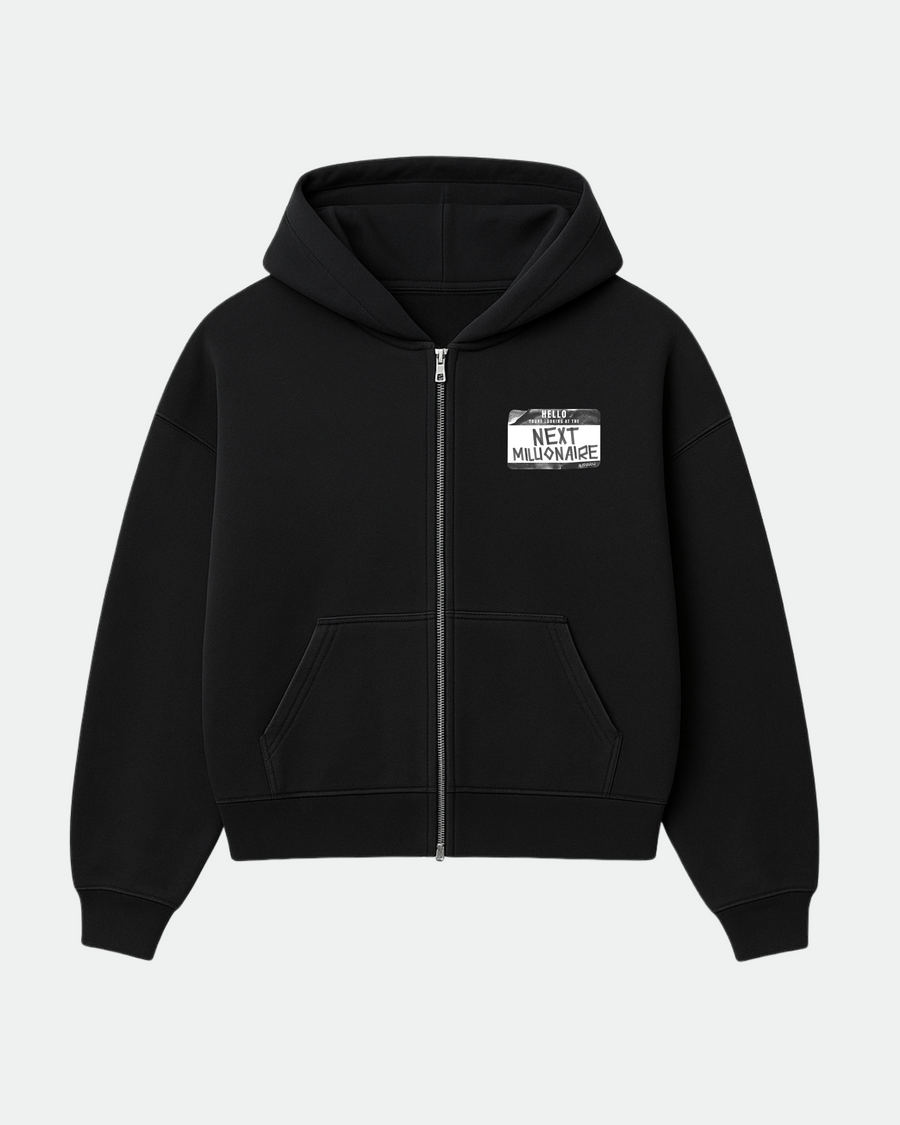 Zip hoodie "Next Millionaire"